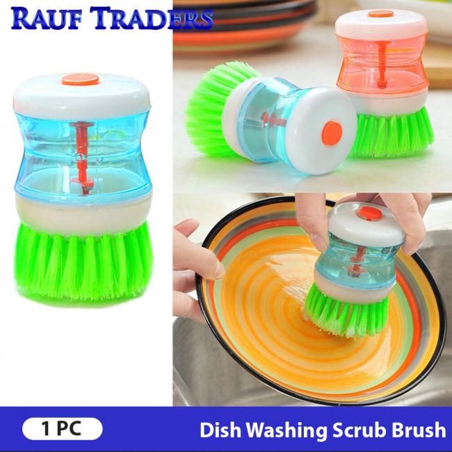 Kitchen Gadgets Hydraulic Dish Brush Pot Clean Brush Washing Up Liquid Soap  Dispenser Kitchen Tool Dishwashing Brush Cleaning Brushes