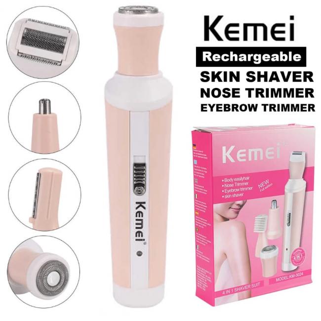 Buy Now Best 4 IN 1 kit Female Facial Hair Epilator Hair Removal Hair Trimmer for Women Nose Ear Eyebrow Shaver By Kemei KM-3024 Only in Rs./ 1850 Buy Now Best 4 IN 1 kit Female Facial Hair Epilator Hair Removal Hair Trimmer for Women Nose Ear Eyebrow Shaver By Kemei KM-3024 Only in Rs./ 1850