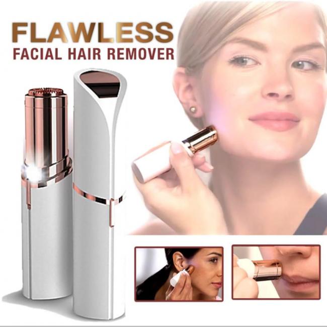 Buy Now Rechargeable Flawless Facial Hair Remover With USB Cable Imported  Only in Rs./ 850